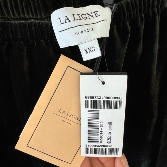 La Ligne Sabine Velvet Wide-Leg Pants - Picture 6 of 9